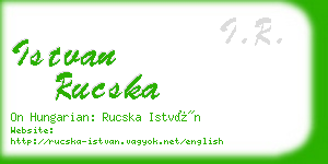 istvan rucska business card